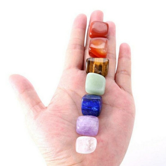 TUMBLED NATURAL CHAKRA BALANCING STONES - Picture 2 of 8